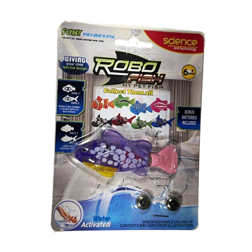 FUN! Robo Fish My Pet Fish Water Activated Toy Recommended Age 6+ NO:3333
